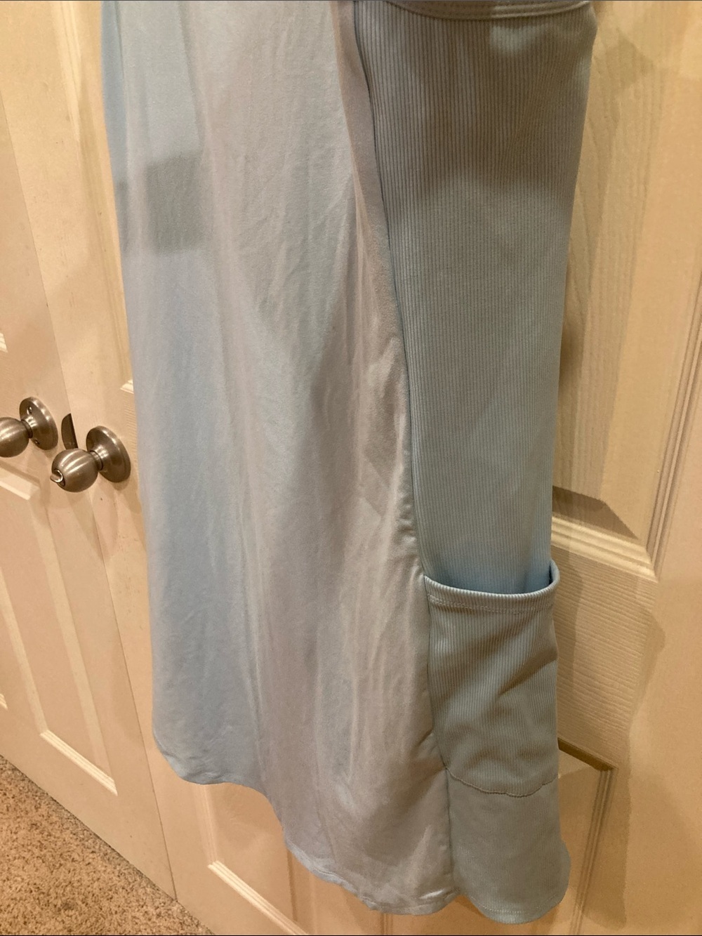 Sincerely Jules Pale Blue Shift Dress Sleeveless Mini Casual Chic - Picture 4 of 9